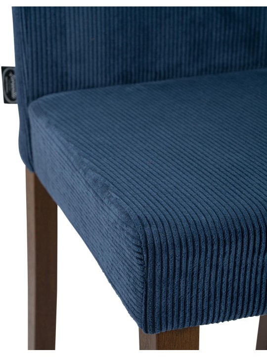 Chaise de salle à manger Ina Cord antique foncé, bleu Chaise de salle à manger Ina Cord antique foncé, bleu