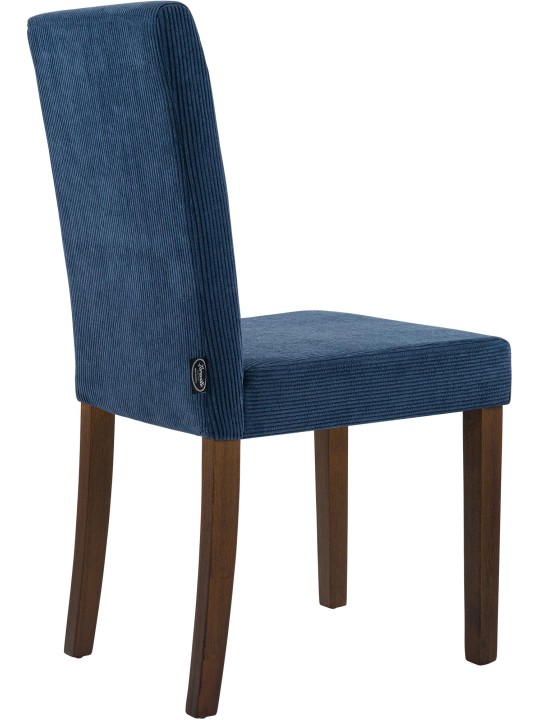 Chaise de salle à manger Ina Cord antique foncé, bleu Chaise de salle à manger Ina Cord antique foncé, bleu