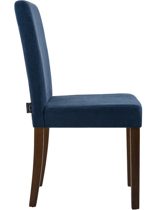 Chaise de salle à manger Ina Cord antique foncé, bleu Chaise de salle à manger Ina Cord antique foncé, bleu