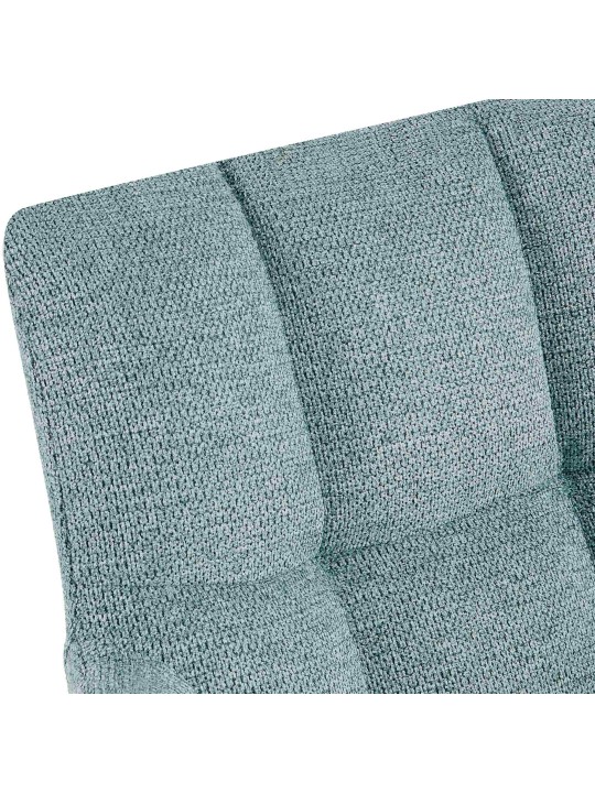 Lot de 2 chaises de salle à manger Jonah tissu, turquoise