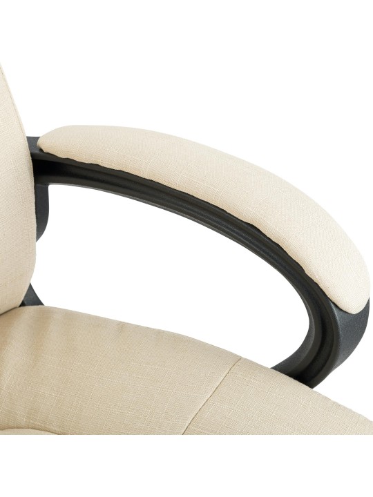 Chaise de bureau XL Sparta tissu, crème Chaise de bureau XL Sparta tissu, crème