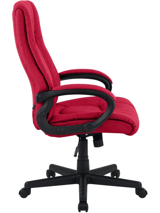 Chaise de bureau XL Sparta tissu, rouge Chaise de bureau XL Sparta tissu, rouge