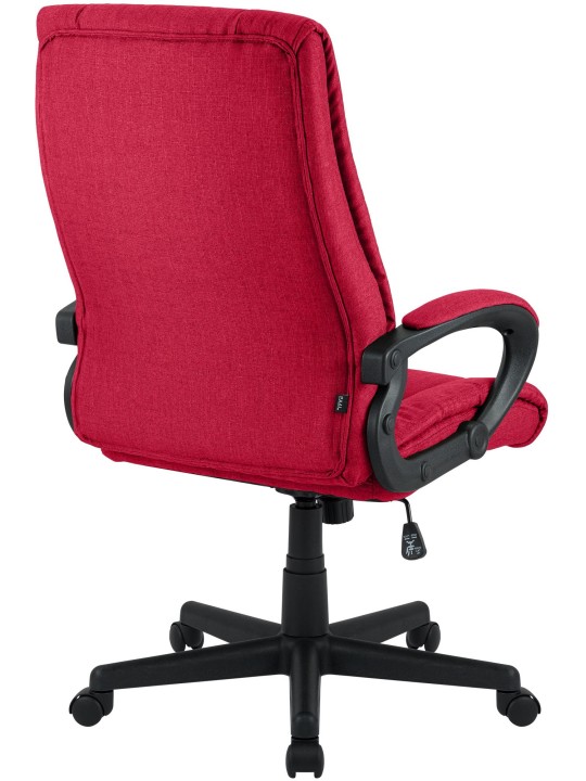 Chaise de bureau XL Sparta tissu, rouge Chaise de bureau XL Sparta tissu, rouge
