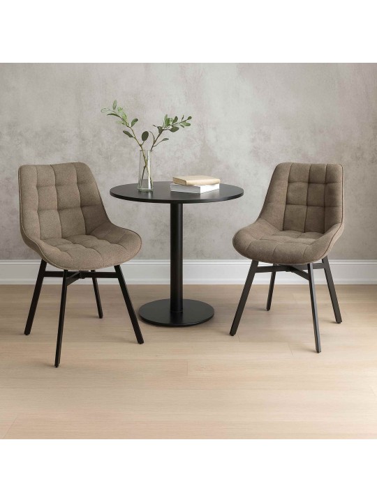 Chaise Colby en tissu, taupe Chaise Colby en tissu, taupe