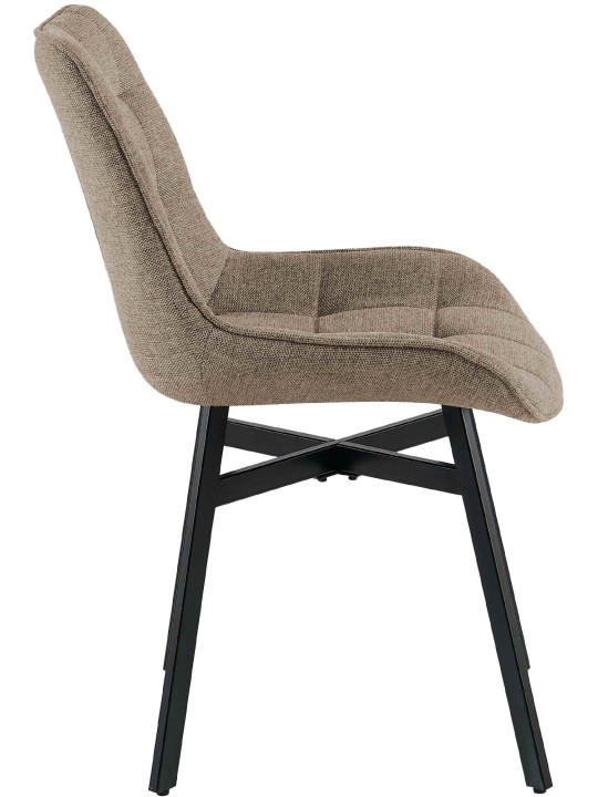 Chaise Colby en tissu, taupe Chaise Colby en tissu, taupe