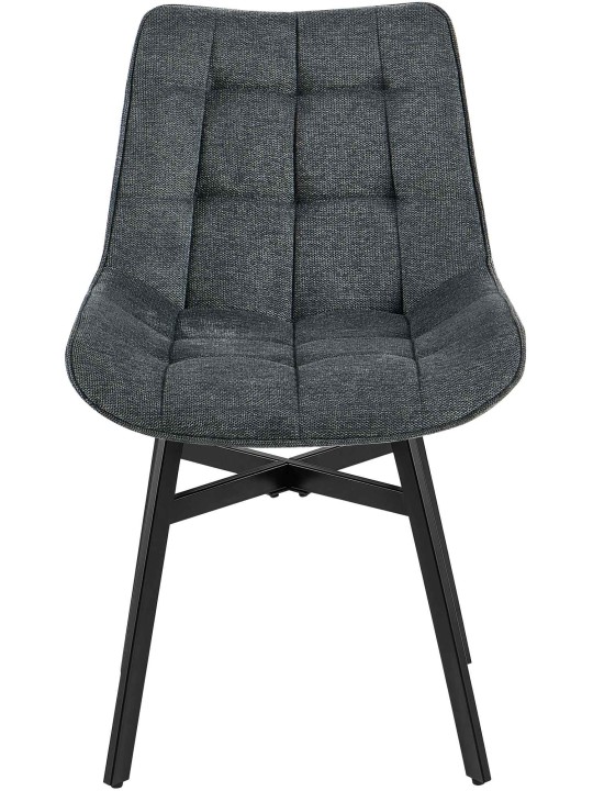 Chaise Colby en tissu, gris foncé Chaise Colby en tissu, gris foncé