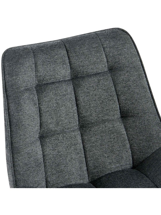 Chaise Colby en tissu, gris foncé Chaise Colby en tissu, gris foncé