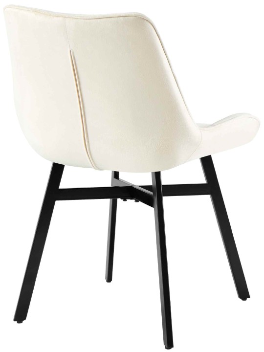 Chaise Colby Velours, crème
