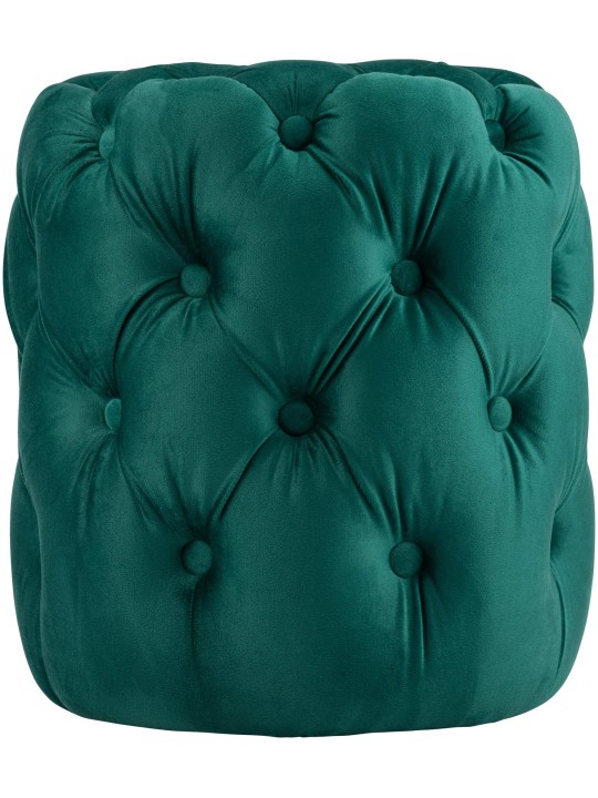 Tabouret Drancy Velours M, vert foncé Tabouret Drancy Velours M, vert foncé