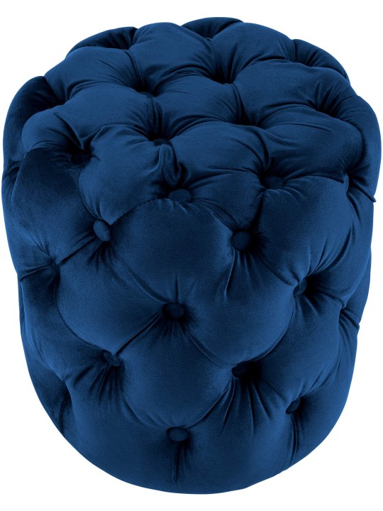 Tabouret Drancy Velours M, bleu