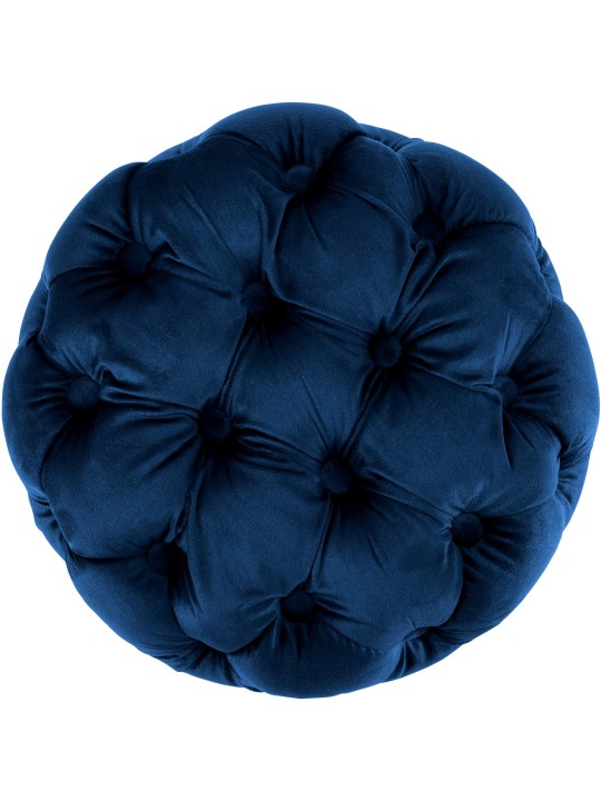 Tabouret Drancy Velours M, bleu