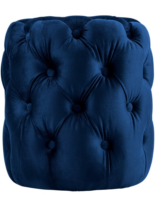 Tabouret Drancy Velours M, bleu