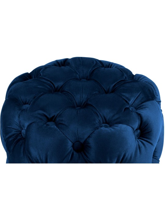 Tabouret Drancy Velours M, bleu