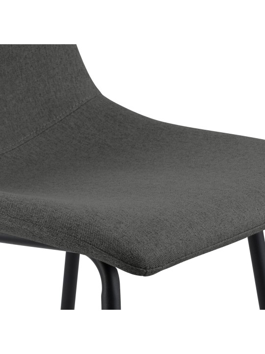 Tabouret de bar Altona tissu, gris foncé