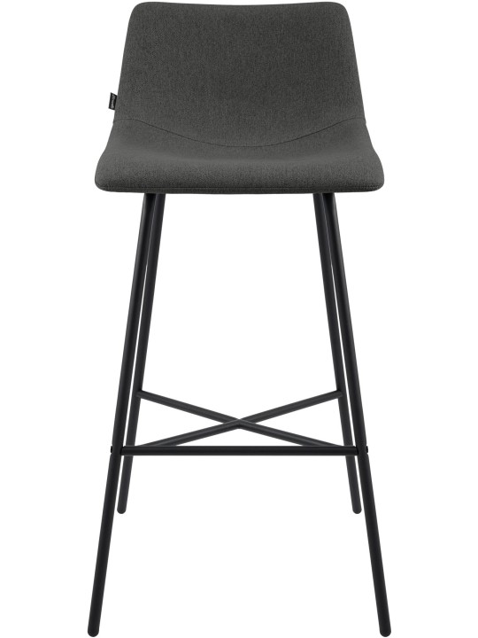 Tabouret de bar Altona tissu, gris foncé