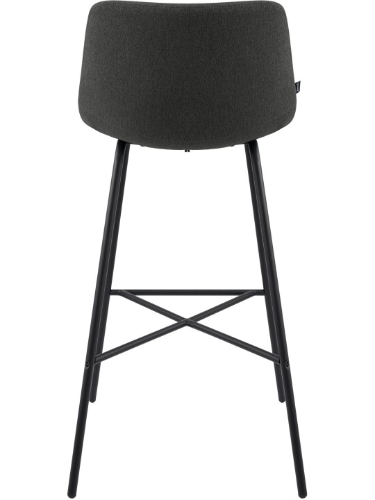 Tabouret de bar Altona tissu, gris foncé