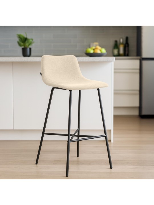 Tabouret de bar Altona tissu, crème Tabouret de bar Altona tissu, crème