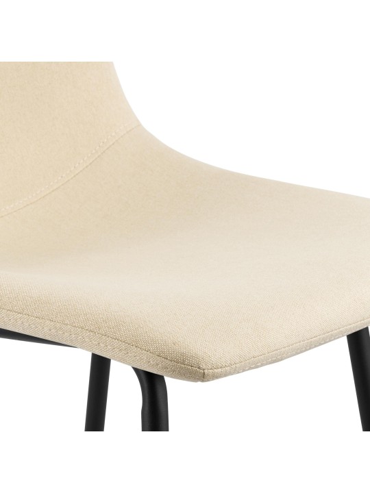 Tabouret de bar Altona tissu, crème Tabouret de bar Altona tissu, crème