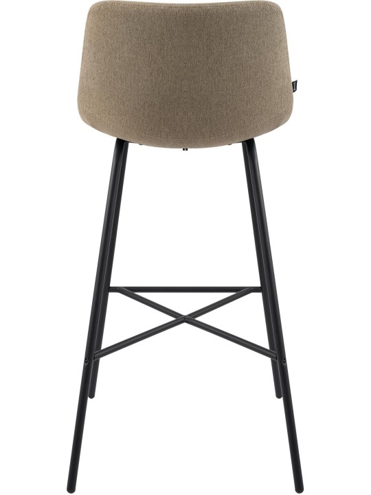 Tabouret de bar Altona tissu, taupe