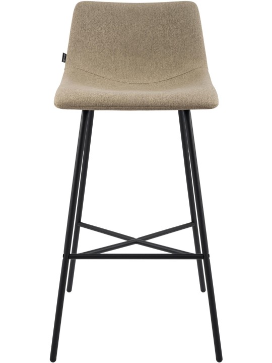Tabouret de bar Altona tissu, taupe
