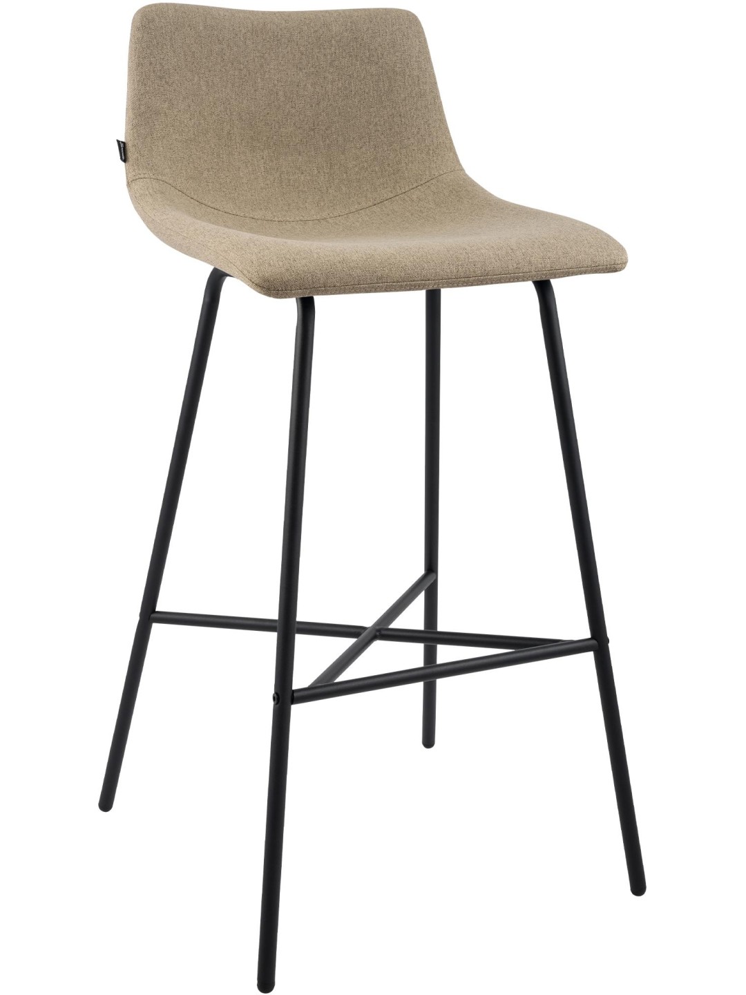 Tabouret de bar Altona tissu, taupe