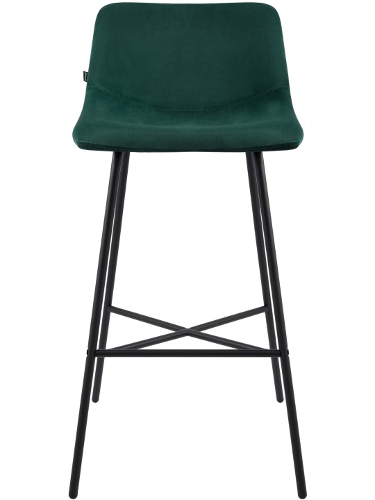 Tabouret de bar Altona velours, vert