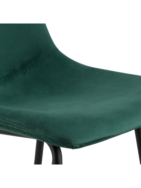 Tabouret de bar Altona velours, vert