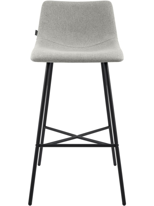 Tabouret de bar Altona tissu, gris