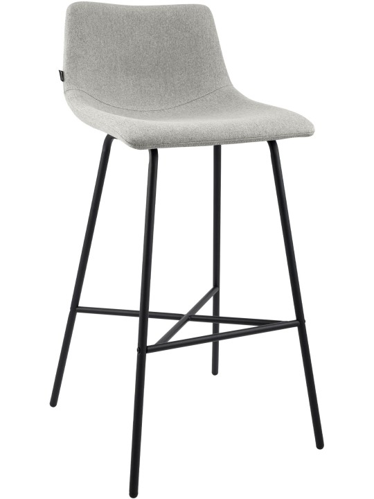 Tabouret de bar Altona tissu, gris