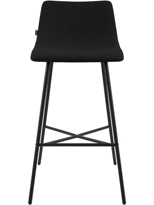 Tabouret de bar Altona tissu, noir Tabouret de bar Altona tissu, noir