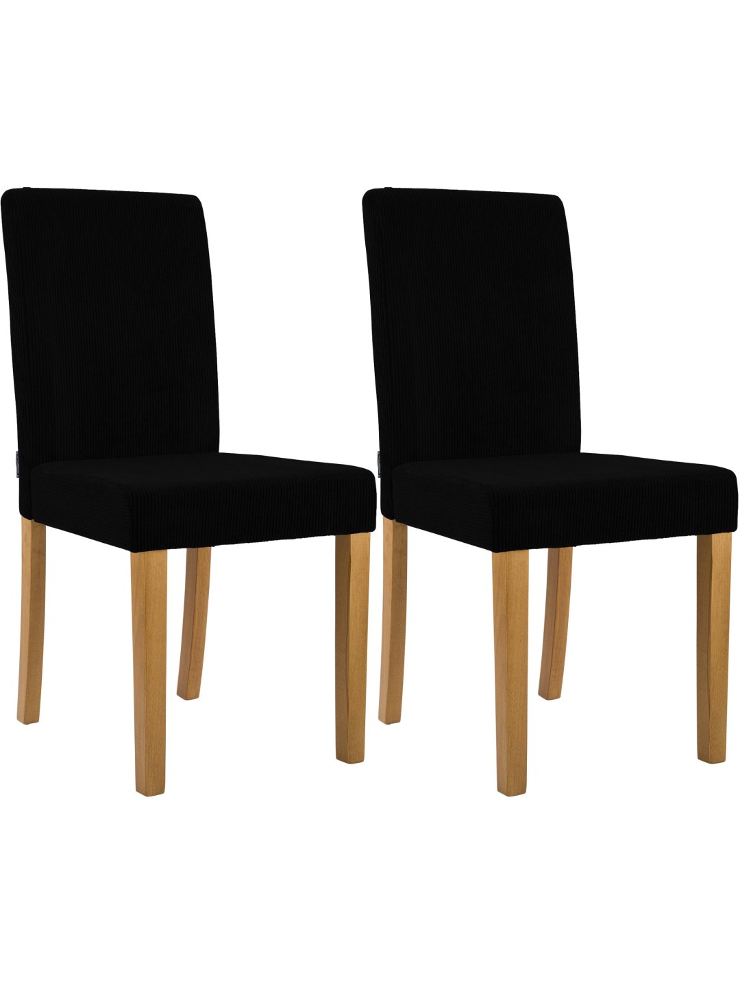 Lot de 2 chaises de salle à manger Ina Cord antique clair, noir