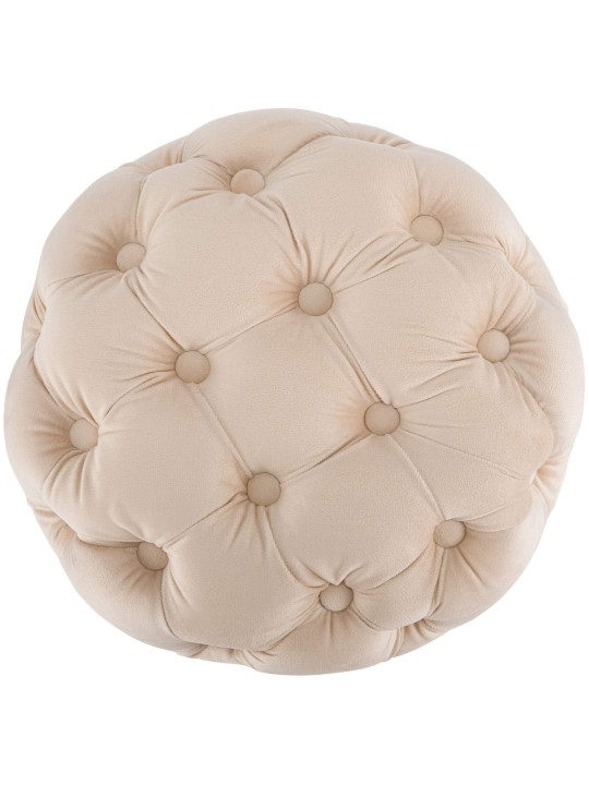 Tabouret Drancy Velours M, crème