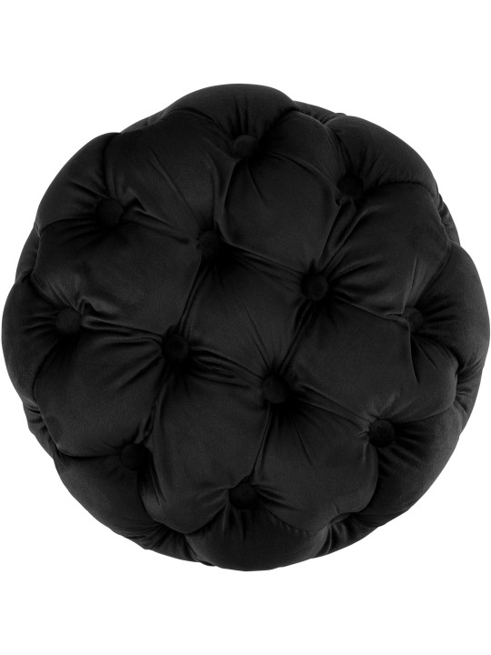 Tabouret Drancy Velours M, noir