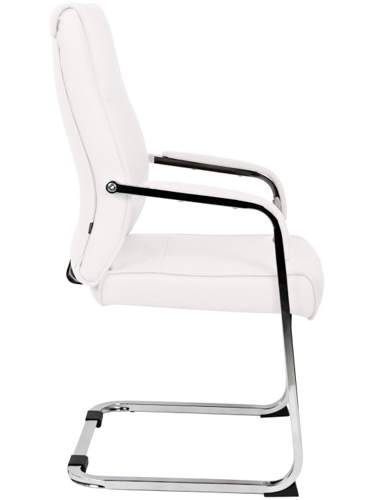 Lot de 2 chaises visiteurs Hobart, blanc Lot de 2 chaises visiteurs Hobart, blanc