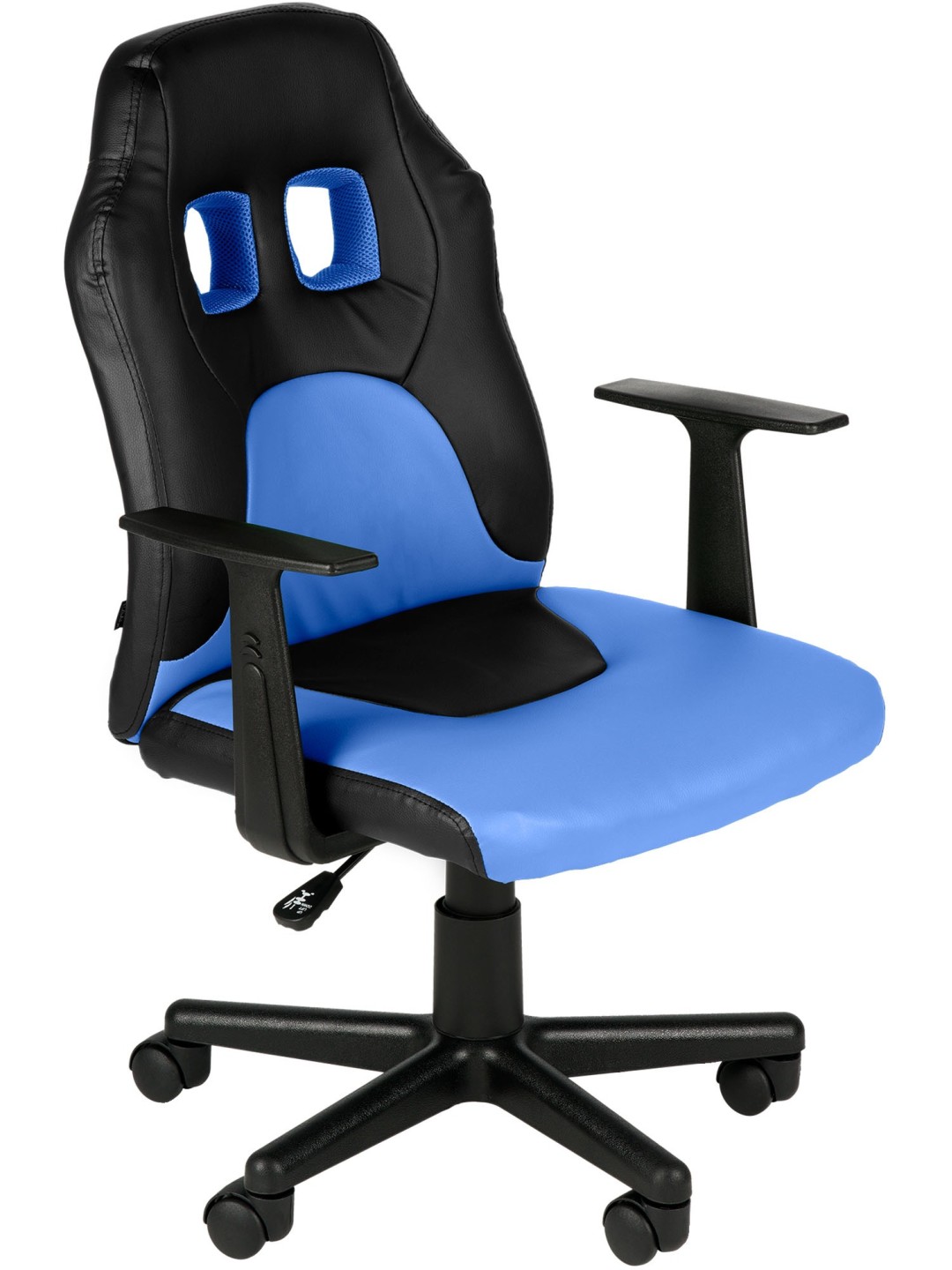 Chaise de bureau pour enfants Fun, noir/bleu