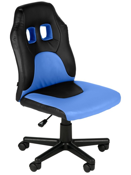 Chaise de bureau pour enfants Fun, noir/bleu