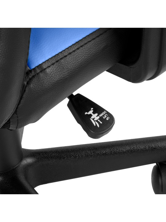 Chaise de bureau pour enfants Fun, noir/bleu