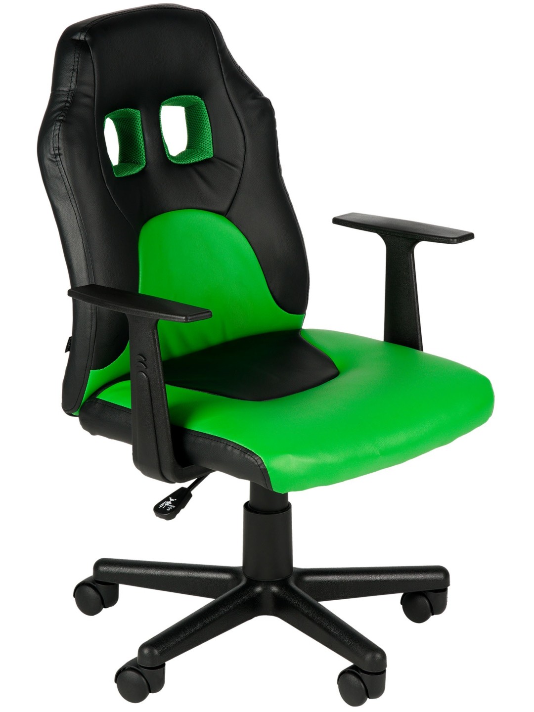 Chaise de bureau pour enfants Fun, noir/vert