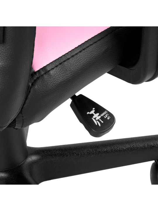 Chaise de bureau pour enfants Fun, noir/rose