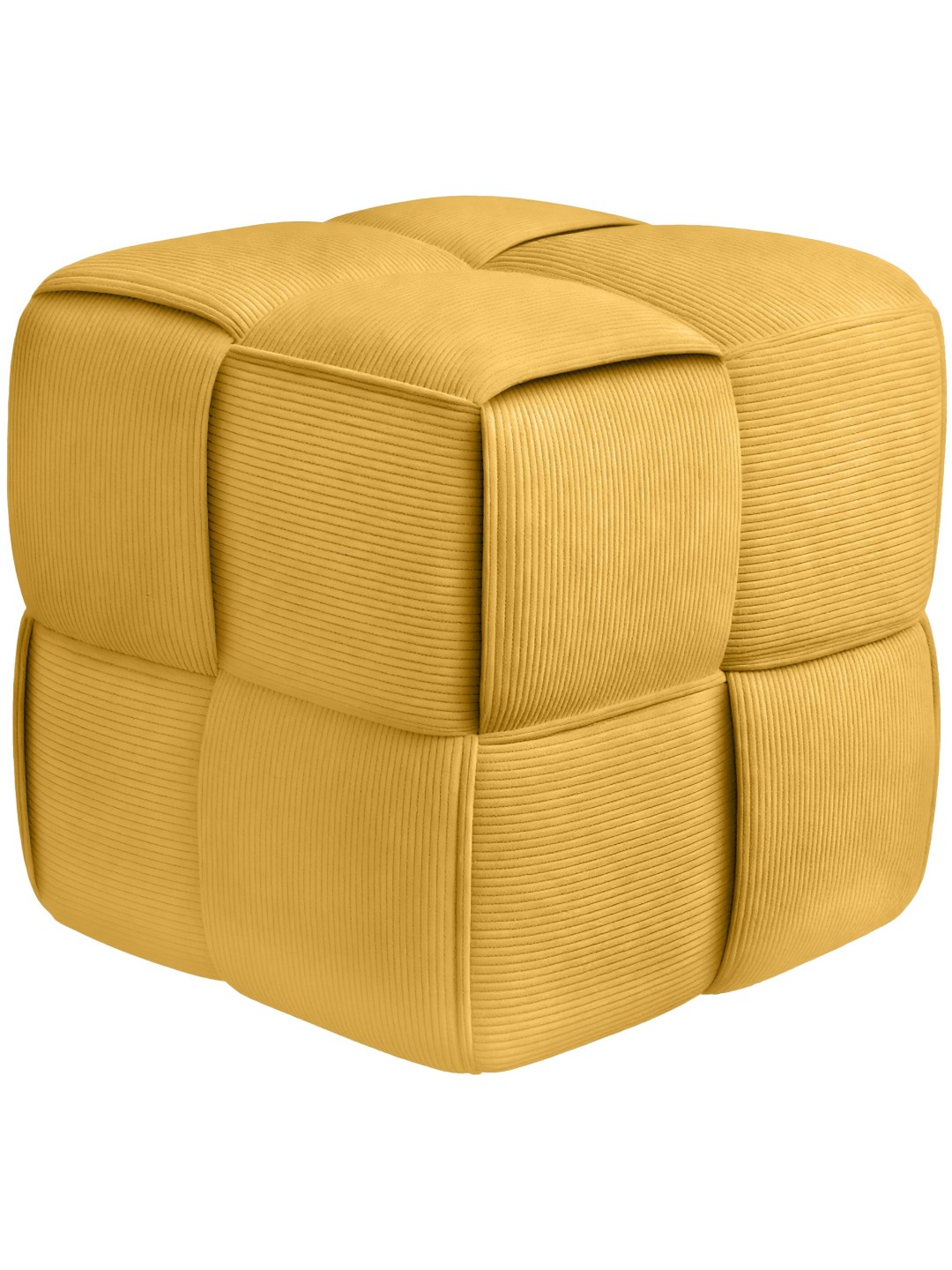 Tabouret Forinta Cord, jaune