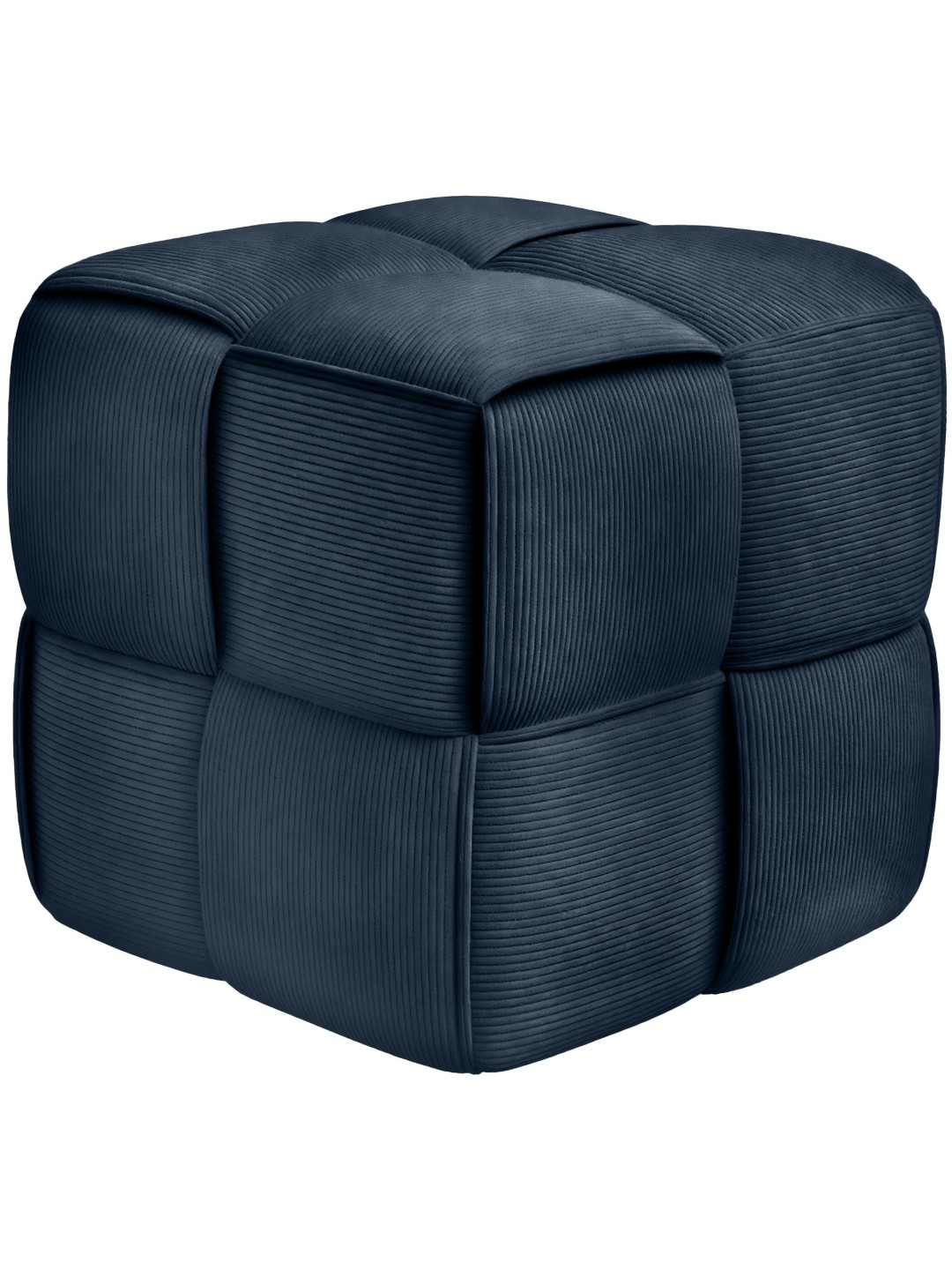 Tabouret Forinta Cord, bleu foncé