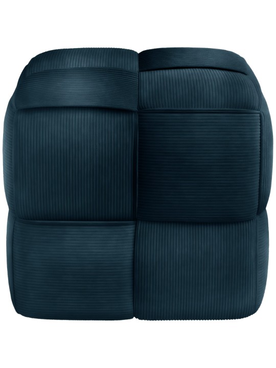 Tabouret Forinta Cord, bleu foncé