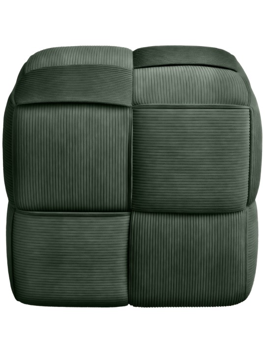 Tabouret Forinta Cord, vert foncé