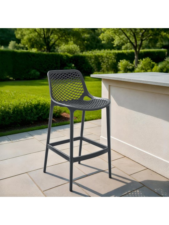 Tabouret de bar Air, gris foncé