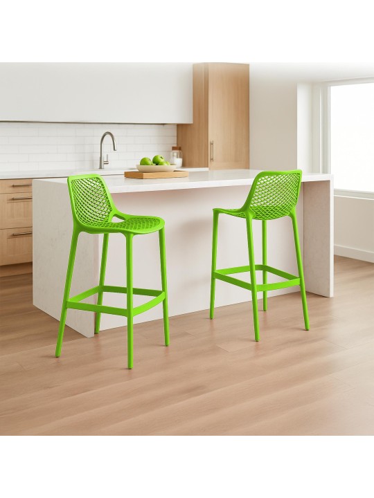 Lot de 2 tabourets de bar Air, vert