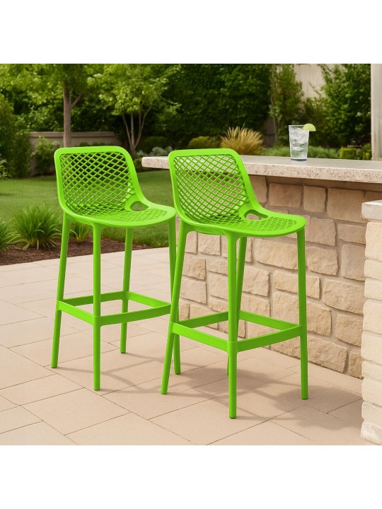 Lot de 2 tabourets de bar Air, vert