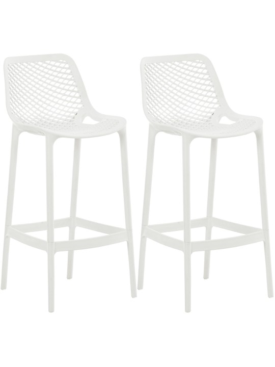 Lot de 2 tabourets de bar Air, blanc Lot de 2 tabourets de bar Air, blanc