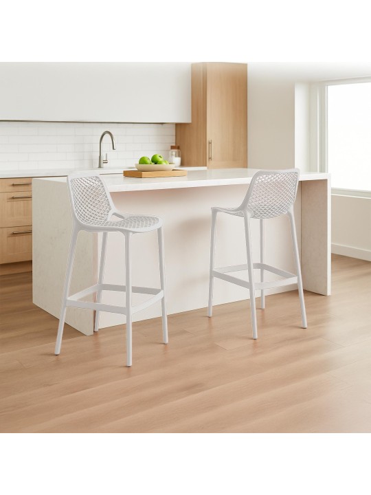 Lot de 2 tabourets de bar Air, blanc Lot de 2 tabourets de bar Air, blanc