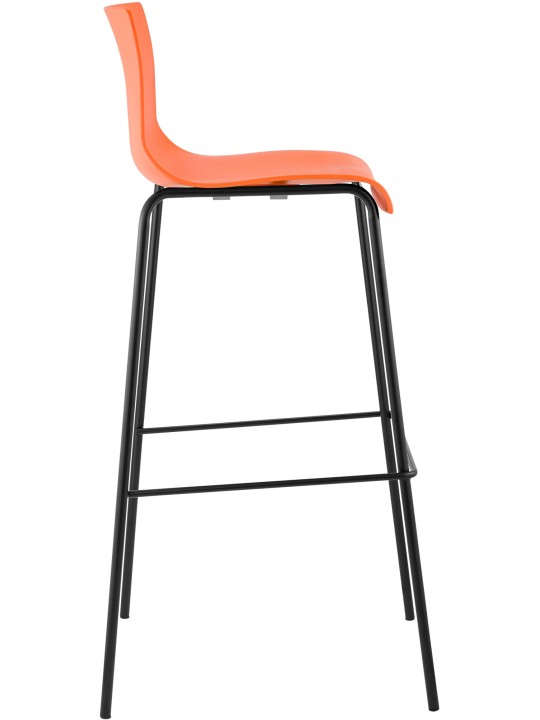 Tabouret de bar Hoover structure 4 pieds, orange