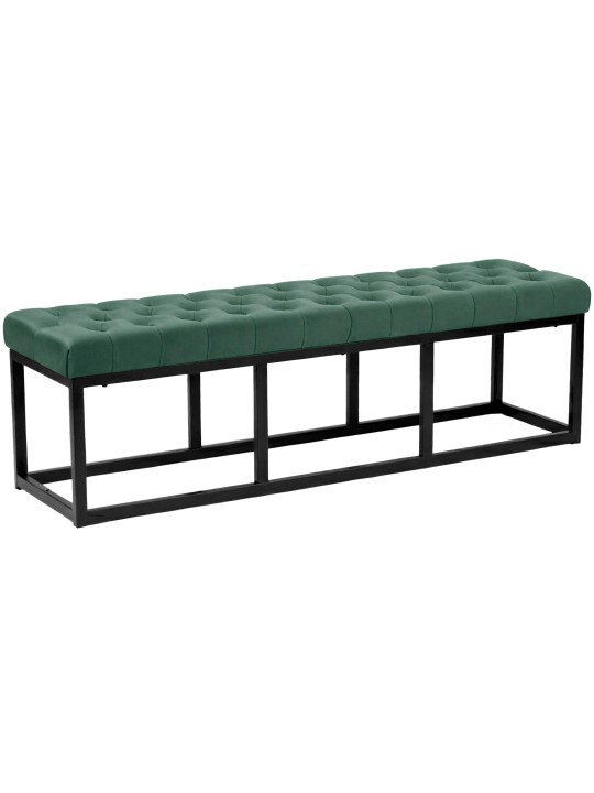 Banc Polson velours 150 cm, vert